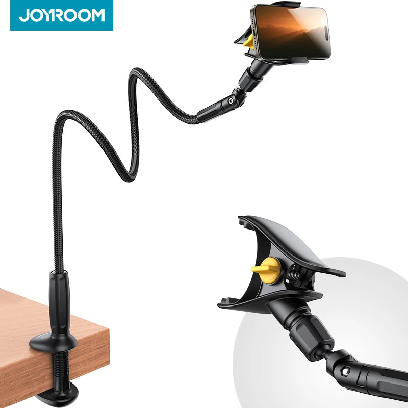 Suporte para Celular • Joyroom Gooseneck • Uso Confortável na Cama e Cabeceira